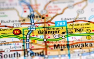 map of Granger INDIANA
